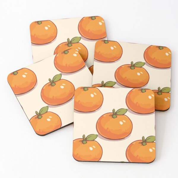 Item preview, Clementine Pattern – Retro Orange Citrus Fruit & Green Leaves 1 designed and sold by SimplePoDesign.