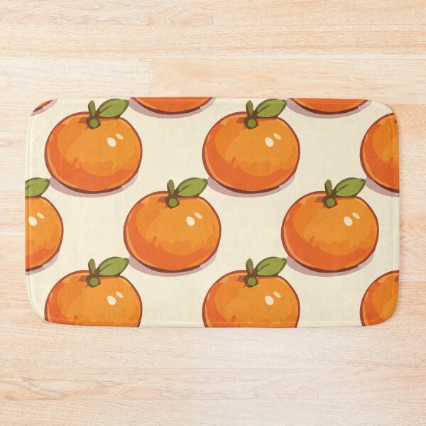 Item preview, Clementine Pattern – Retro Orange Citrus Fruit & Green Leaves 1 designed and sold by SimplePoDesign.