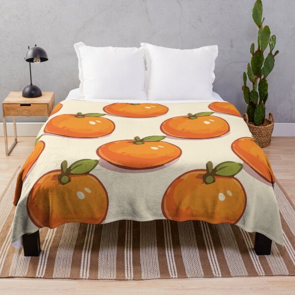 Item preview, Clementine Pattern – Retro Orange Citrus Fruit & Green Leaves 1 designed and sold by SimplePoDesign.