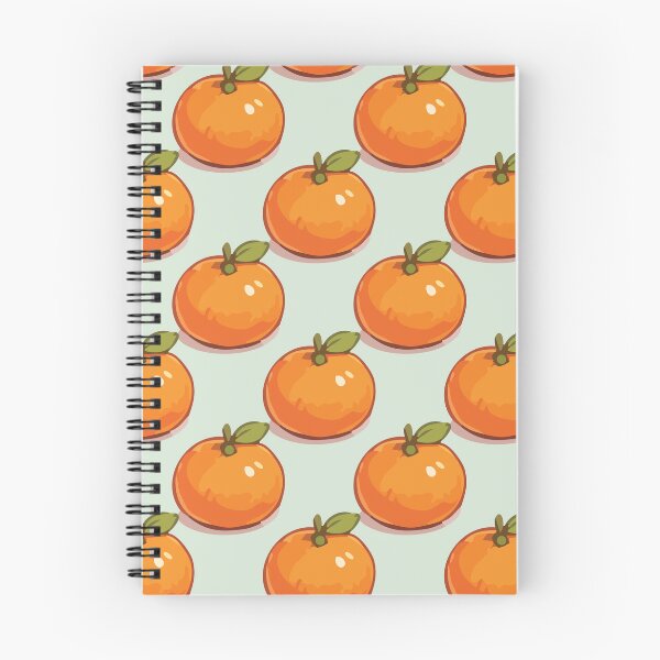Item preview, Clementine Pattern – Retro Orange Citrus Fruit & Green Leaves 2 designed and sold by SimplePoDesign.