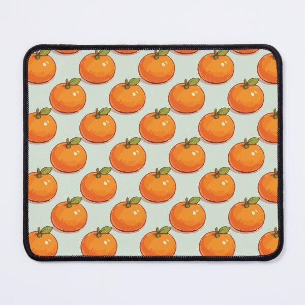 Item preview, Clementine Pattern – Retro Orange Citrus Fruit & Green Leaves 2 designed and sold by SimplePoDesign.