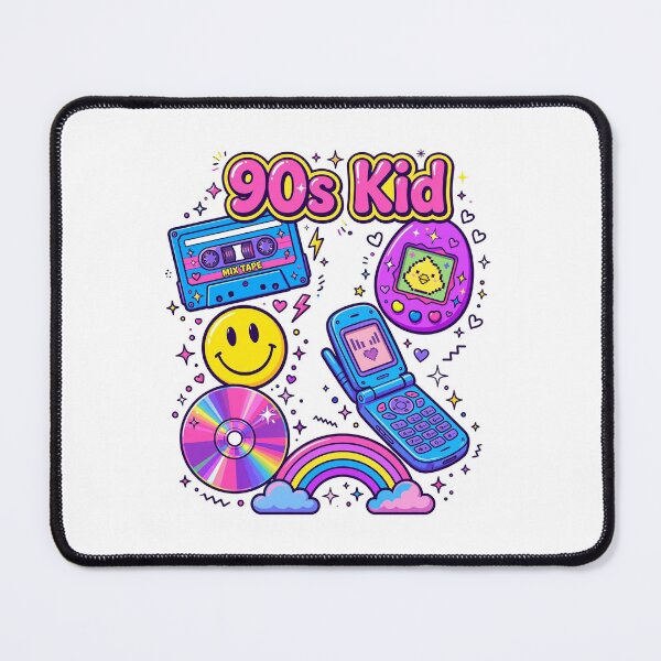 Item preview, 90s Kid - Y2K Retro Cassette Tamagotchi Flip Phone Nostalgia Art designed and sold by Harvirkaur.