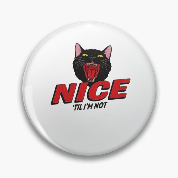 Item preview, Nice Til I'm Not – Retro Black Cat Funny Vintage  designed and sold by Gbriel3.