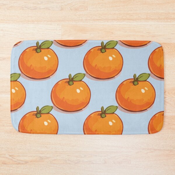Item preview, Clementine Pattern – Retro Orange Citrus Fruit & Green Leaves 3 designed and sold by SimplePoDesign.