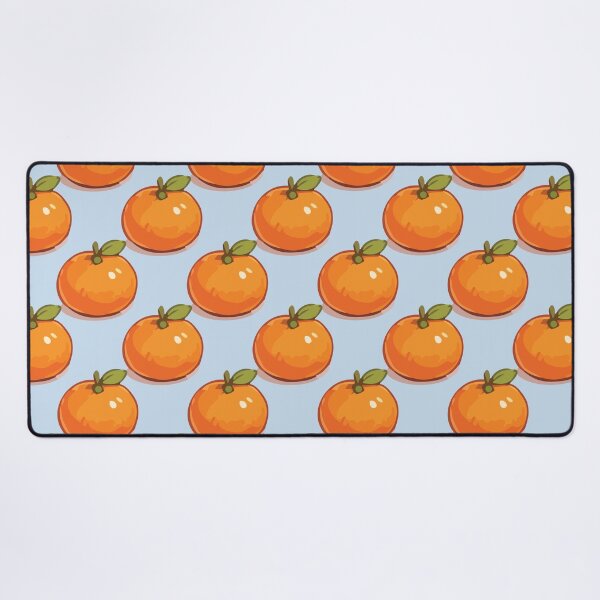 Item preview, Clementine Pattern – Retro Orange Citrus Fruit & Green Leaves 3 designed and sold by SimplePoDesign.