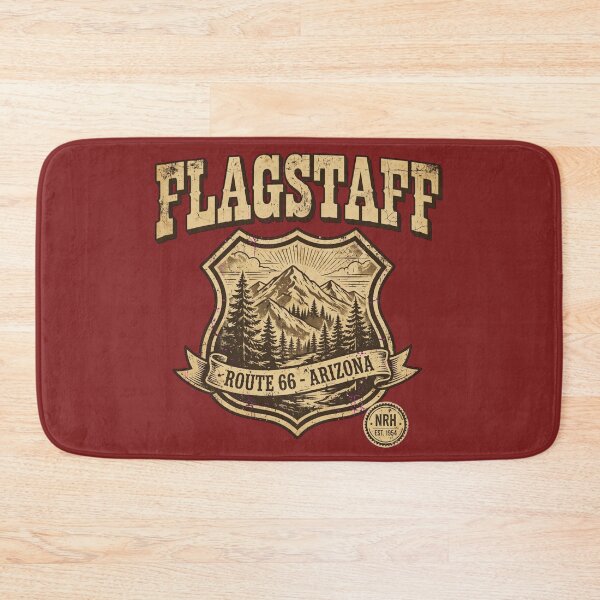 Item preview, Flagstaff Arizona Route 66 Mountain Badge designed and sold by Normandy Road Heritage.