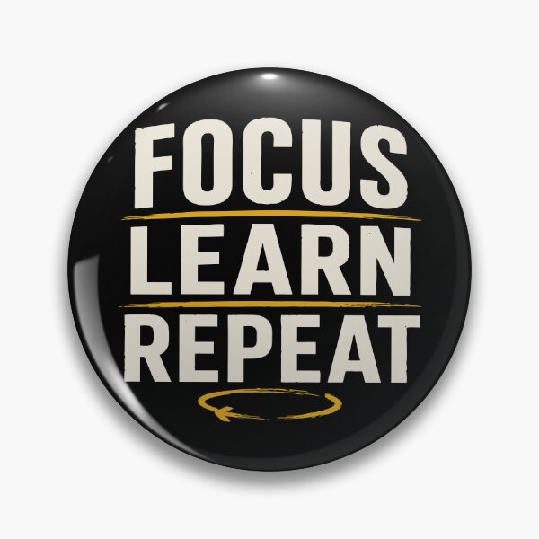 Item preview, Focus Learn Repat| Retro Collegiate Back to School T-shirt  designed and sold by Sunday.Supply.