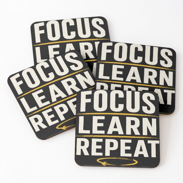 Item preview, Focus Learn Repat| Retro Collegiate Back to School T-shirt  designed and sold by Sunday.Supply.