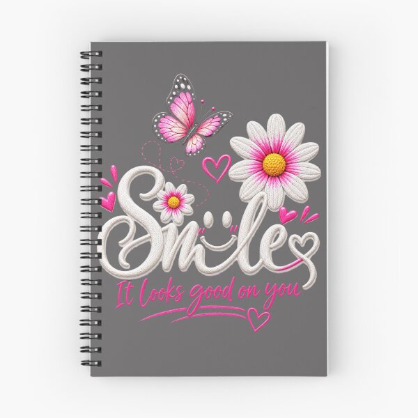 Item preview, Smile It Looks Good on You T-Shirt | Cute Feminine Butterfly Shirt | Floral Graphic Tee for Women | Positive Quote Shirt | Aesthetic Girl Gift designed and sold by  Mirai_Art  ⭐⭐⭐⭐.