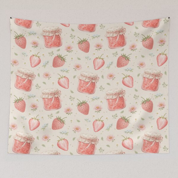 Item preview, Cottagecore Strawberry Jam designed and sold by SSundaysPrints.