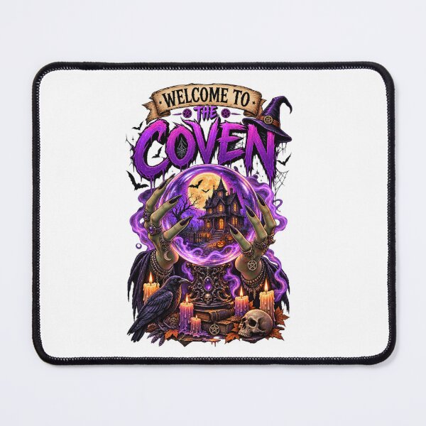 Item preview, Welcome To The Coven – Witchy Crystal Ball Gothic Halloween designed and sold by Ayden World.