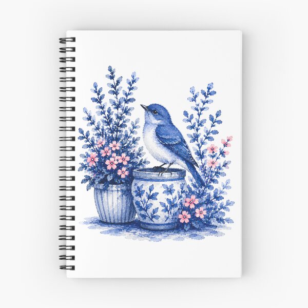 Item preview, Vintage Blue Songbird Garden designed and sold by fnsdjfnsidjdns.