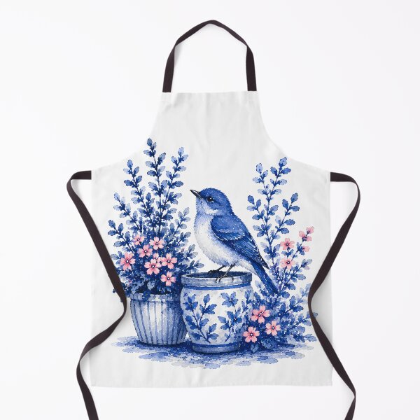 Item preview, Vintage Blue Songbird Garden designed and sold by fnsdjfnsidjdns.