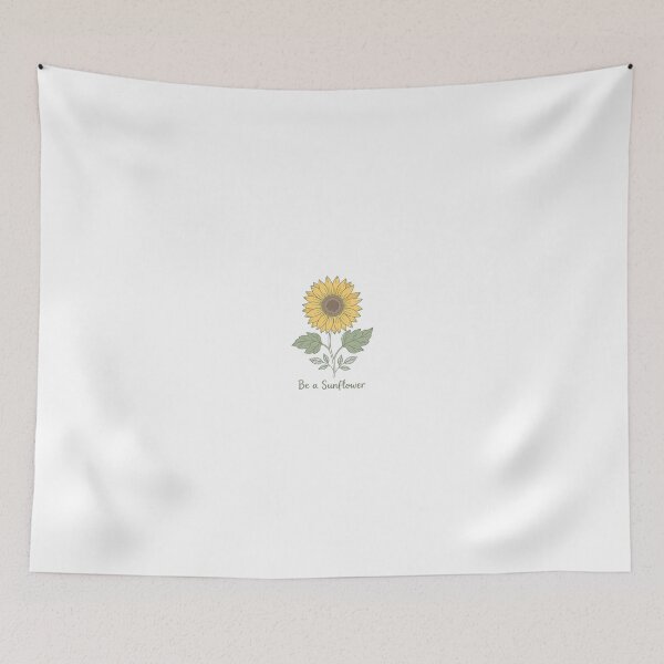 Item preview, Be a Sunflower - Minimal Sunflower Botanical Line Art Motivational designed and sold by Softlife by Harvir.