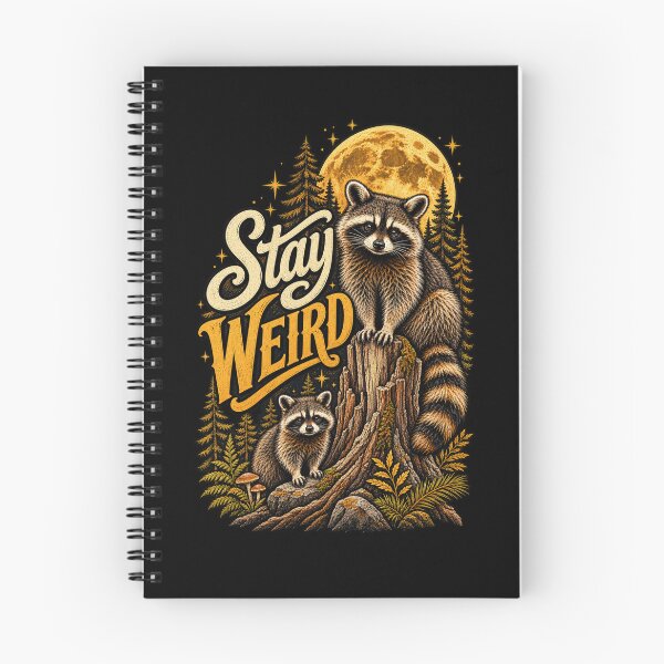 Item preview, Stay Weird Funny Timothy Raccoon T-Shirt | Quirky Raccoon Lover Graphic Gift designed and sold by Trendably.