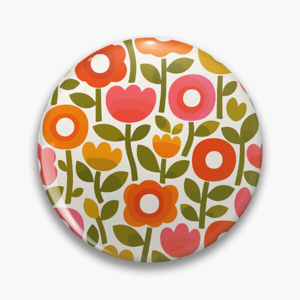 Item preview, Retro 70s Floral Pattern - Groovy Vintage Flower Power designed and sold by Far Out Goods.