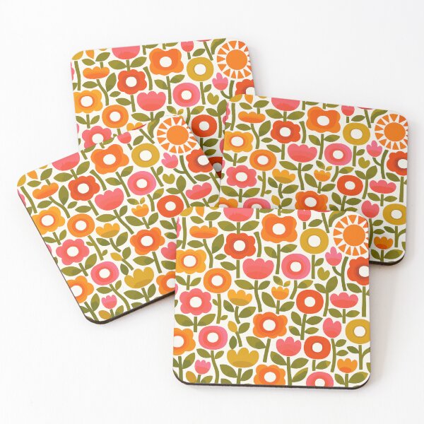 Item preview, Retro 70s Floral Pattern - Groovy Vintage Flower Power designed and sold by Far Out Goods.