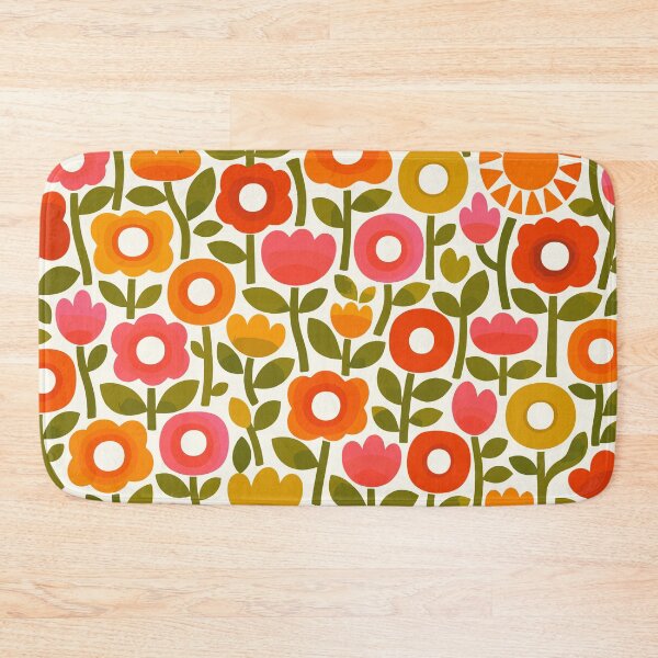 Item preview, Retro 70s Floral Pattern - Groovy Vintage Flower Power designed and sold by Far Out Goods.