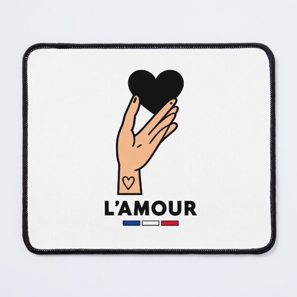 Item preview, French Love – Minimalist Hand and Heart designed and sold by Globe Dolls.