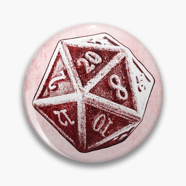 Item preview, d20 Red Critical Hit Dark Fantasy Tabletop RPG Art designed and sold by Ghoul Enterprises.