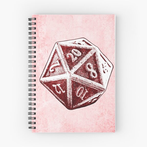 Item preview, d20 Red Critical Hit Dark Fantasy Tabletop RPG Art designed and sold by Ghoul Enterprises.