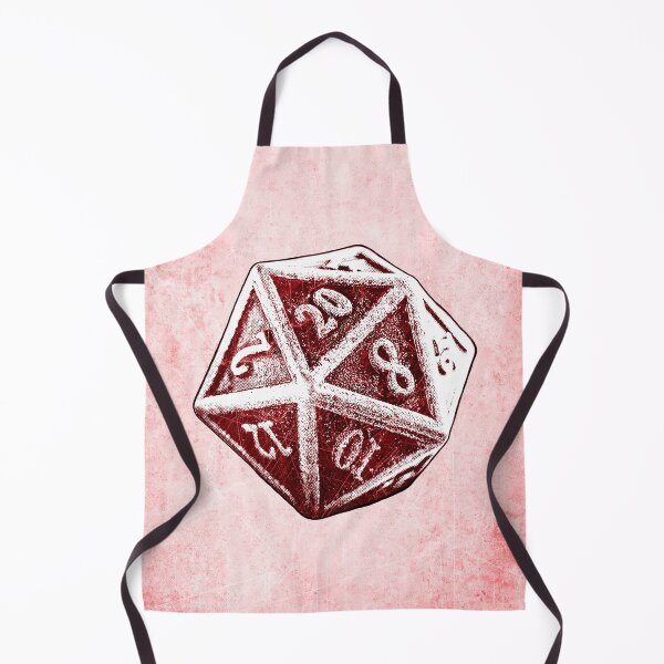 Item preview, d20 Red Critical Hit Dark Fantasy Tabletop RPG Art designed and sold by Ghoul Enterprises.