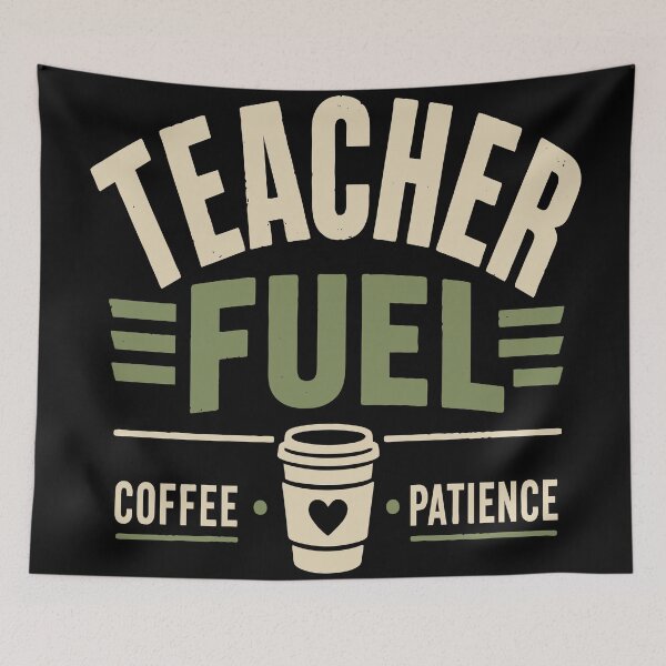 Item preview, Teacher Fuel | Funny Coffee Teacher Design designed and sold by Sunday.Supply.