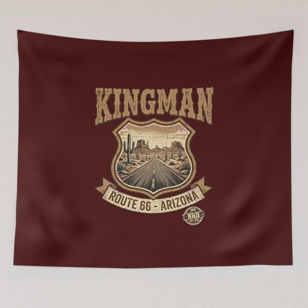 Item preview, Kingman Arizona Route 66 Desert Highway Badge designed and sold by Normandy Road Heritage.