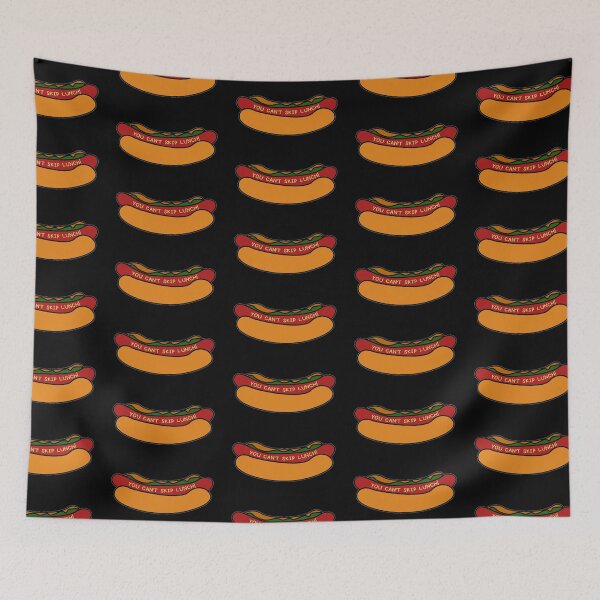 Item preview, You Cant Skip Lunch! Funny Hot Dog designed and sold by bramosny.