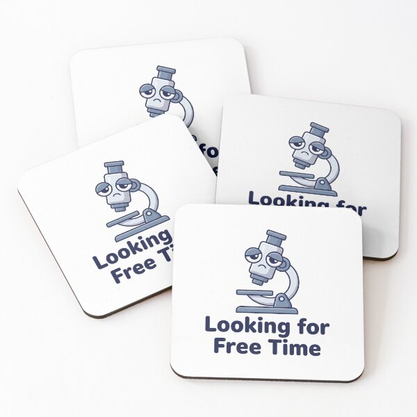 Item preview, Looking for Free Time - Funny Microscope Science designed and sold by LogicPulse.