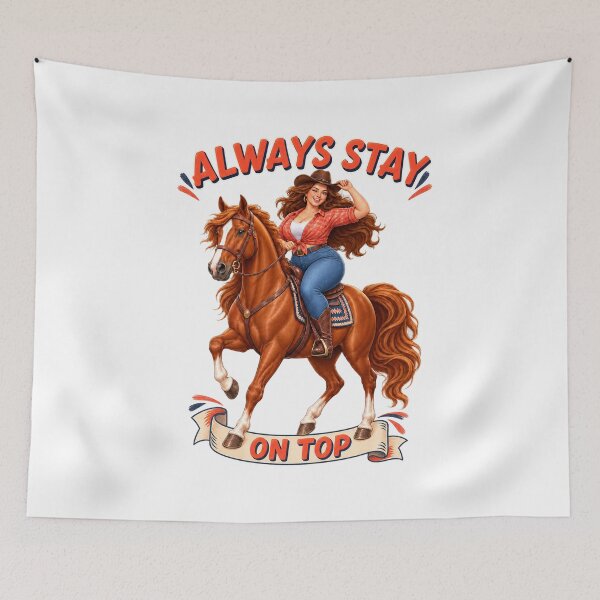Item preview, Plus Size Cowgirl Always Stay On Top designed and sold by Kolibra.