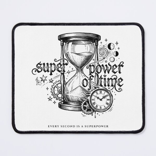 Item preview, Super Power of Time - Hand Drawn Hourglass Sketch Gothic Script designed and sold by inkaylindesign.