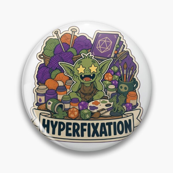 Item preview, Hyperfixation Era | Funny ADHD Neurodivergent Humour Doodle designed and sold by StickyGuys.