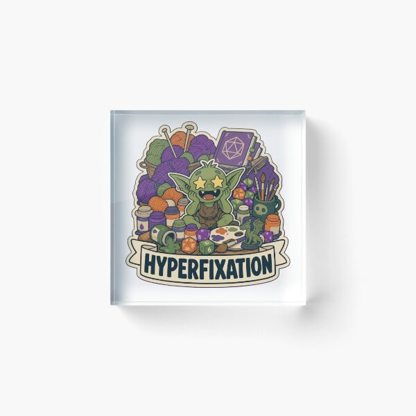 Item preview, Hyperfixation Era | Funny ADHD Neurodivergent Humour Doodle designed and sold by StickyGuys.