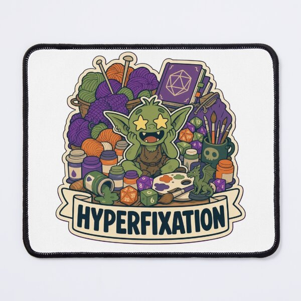 Item preview, Hyperfixation Era | Funny ADHD Neurodivergent Humour Doodle designed and sold by StickyGuys.