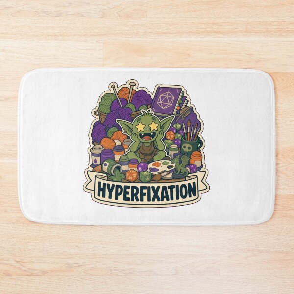Item preview, Hyperfixation Era | Funny ADHD Neurodivergent Humour Doodle designed and sold by StickyGuys.