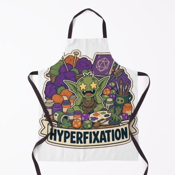 Item preview, Hyperfixation Era | Funny ADHD Neurodivergent Humour Doodle designed and sold by StickyGuys.