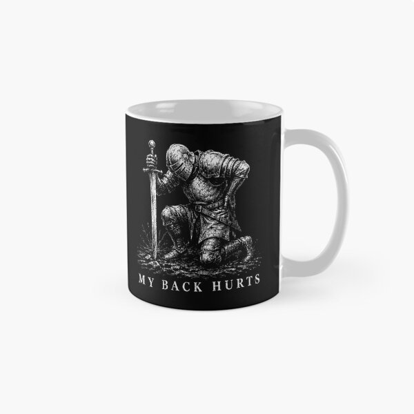 Item preview, My Back Hurts Knight Medieval Armor Sarcastic Meme designed and sold by gunaone-design.