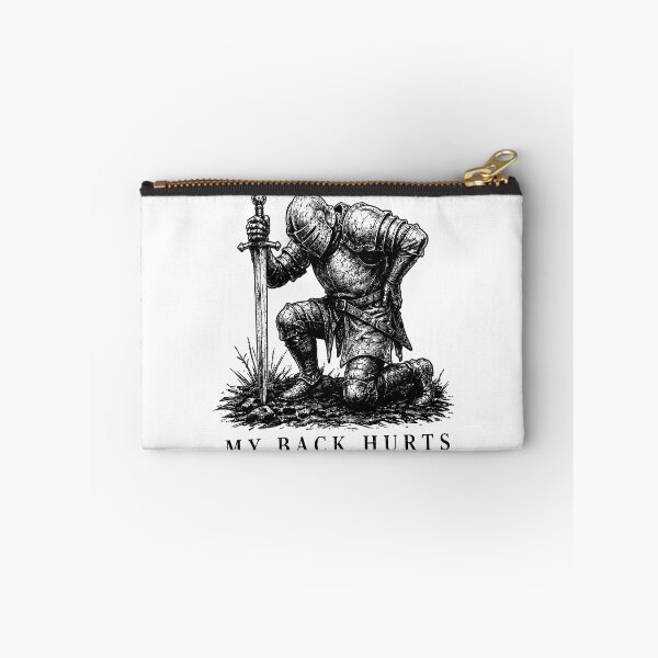 Item preview, My Back Hurts Knight Medieval Armor Sarcastic Meme designed and sold by gunaone-design.