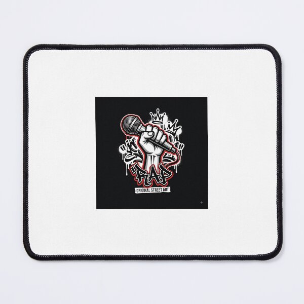 Item preview, Rap Street Art Microphone Graffiti Emblem designed and sold by tienda0clasica.