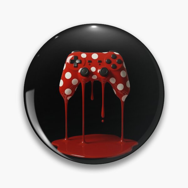 Item preview, Melting Polka Dot Game Controller Gamer Pop Art designed and sold by YourColorsWall.
