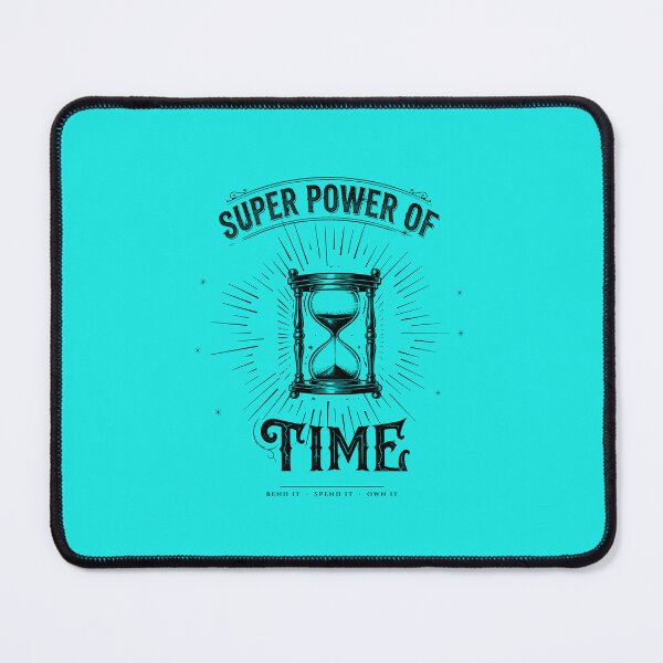 Item preview, Super Power of Time - Bold Hourglass Sunburst Retro Badge designed and sold by inkaylindesign.