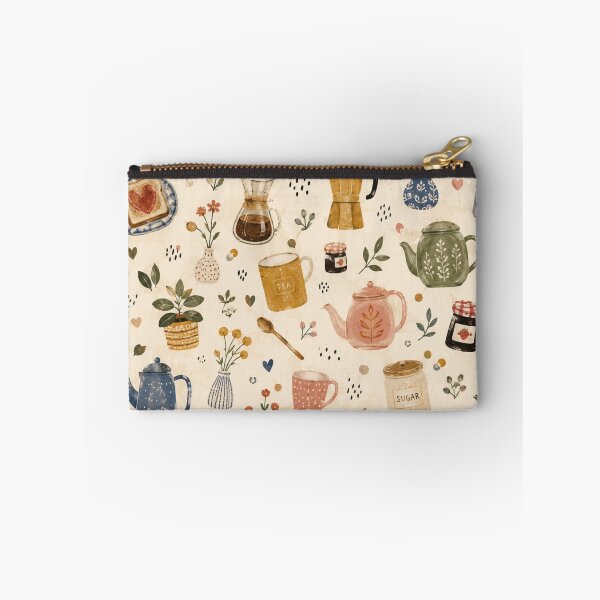 Item preview, Cozy Coffee & Tea Time Pattern Kitchen Cafecore Aesthetic designed and sold by QCena.