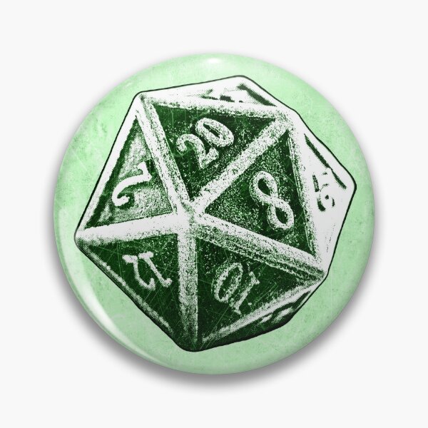 Item preview, d20 Green Critical Hit Dark Fantasy Tabletop RPG Art designed and sold by Ghoul Enterprises.