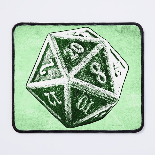 Item preview, d20 Green Critical Hit Dark Fantasy Tabletop RPG Art designed and sold by Ghoul Enterprises.