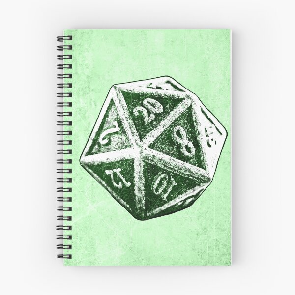 Item preview, d20 Green Critical Hit Dark Fantasy Tabletop RPG Art designed and sold by Ghoul Enterprises.