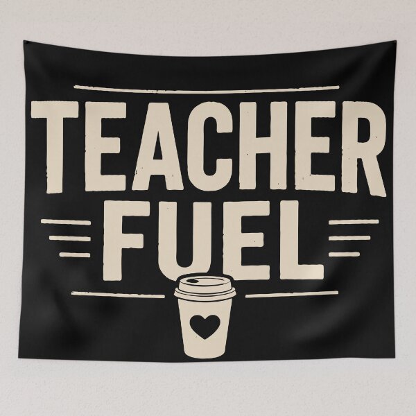 Item preview, Teacher Fuel | Funny Coffee Teacher T-shirt designed and sold by Sunday.Supply.