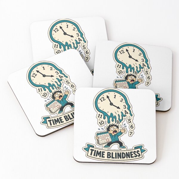 Item preview, Time Blindness Clock | Funny ADHD Neurodivergent Humour Doodle designed and sold by StickyGuys.