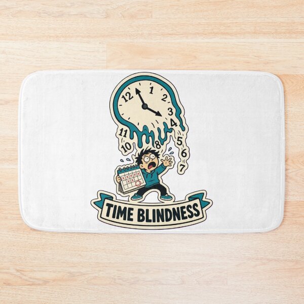 Item preview, Time Blindness Clock | Funny ADHD Neurodivergent Humour Doodle designed and sold by StickyGuys.