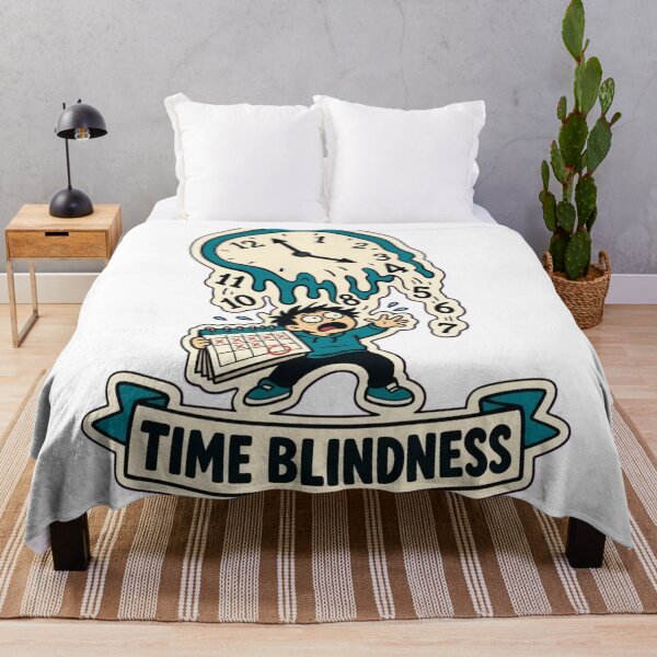 Item preview, Time Blindness Clock | Funny ADHD Neurodivergent Humour Doodle designed and sold by StickyGuys.